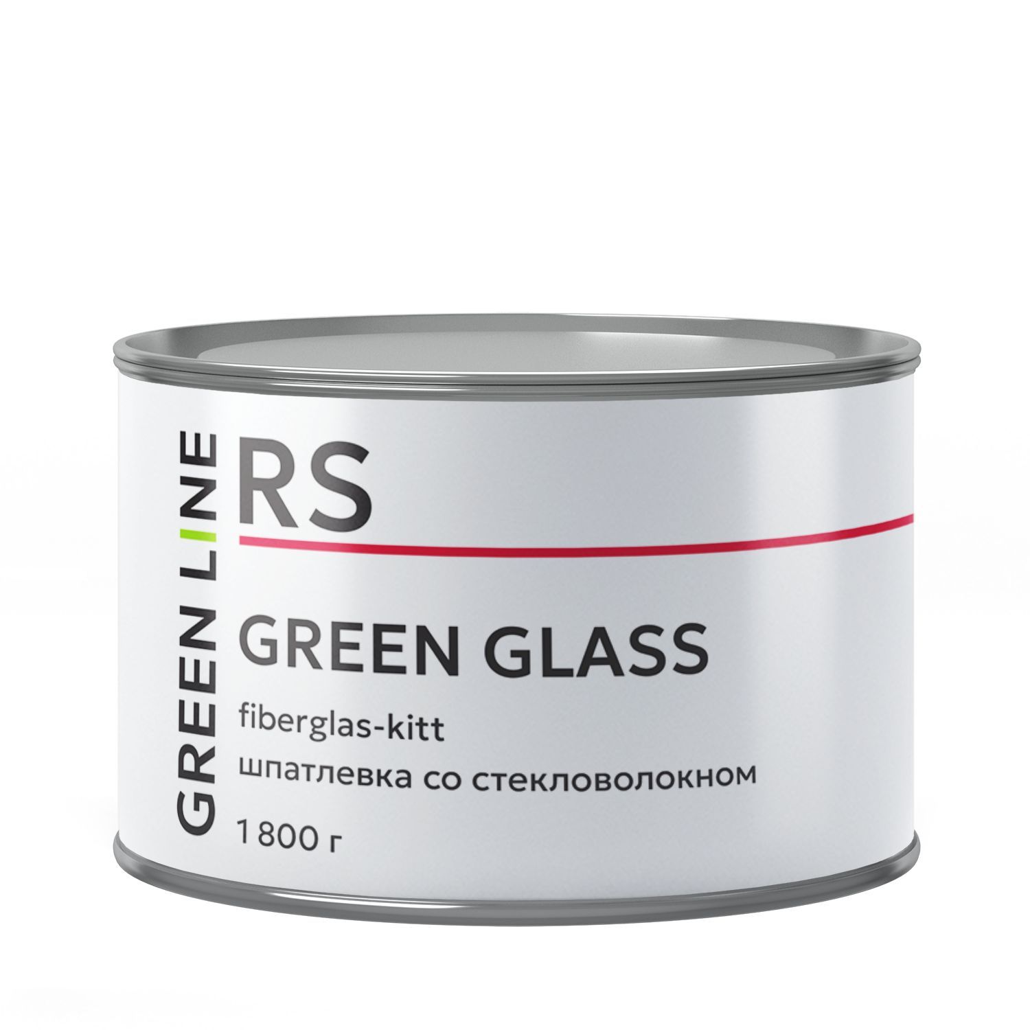 Шпатлевка автомобильная GREEN LINE Glass со стекловолокном 1800г