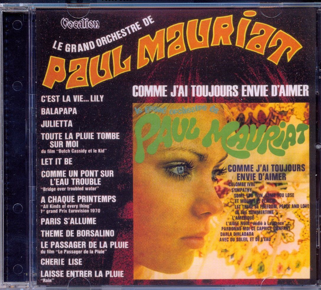 Компакт диск Paul Mauriat (2 in 1) - Cest la vieLily & Comme jai toujours envie daimer + 3 bonus tracks 1970/71 г.