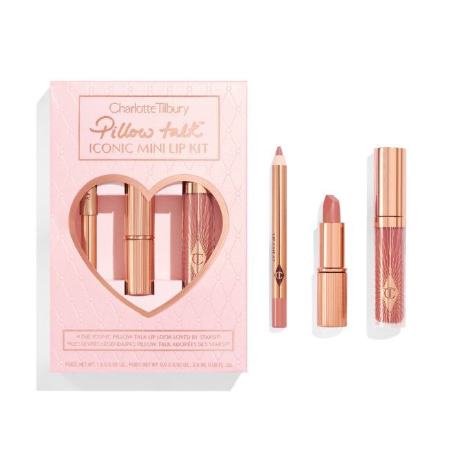 Подарочный набор косметики для макияжа губ Charlotte Tilbury Pillow Talk ICONIC MINI LIP KIT