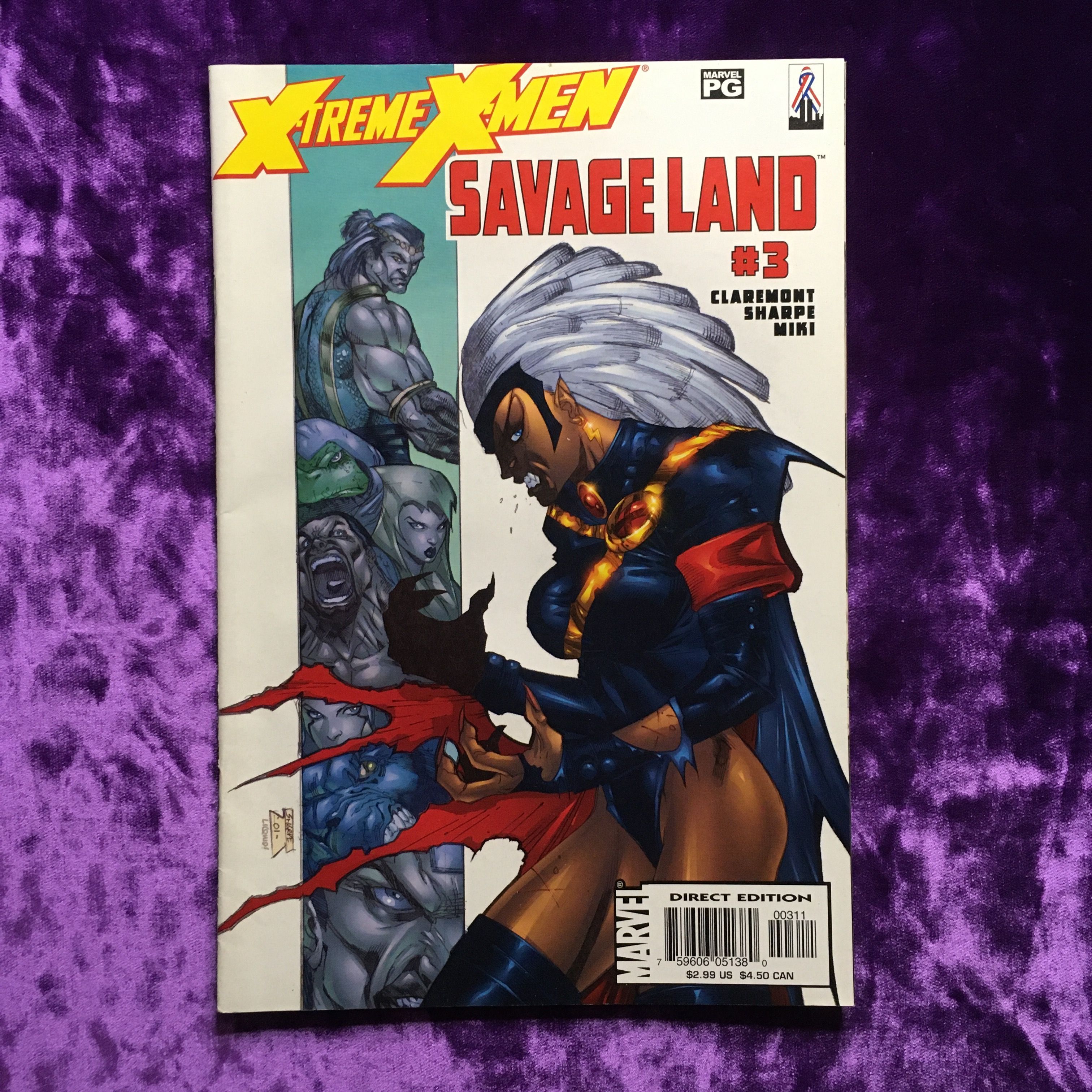 X-Treme X-Men. Savage land. False Haven! Vol. 1 No 3 JAN 2002. Оригинальный комикс на английском языке