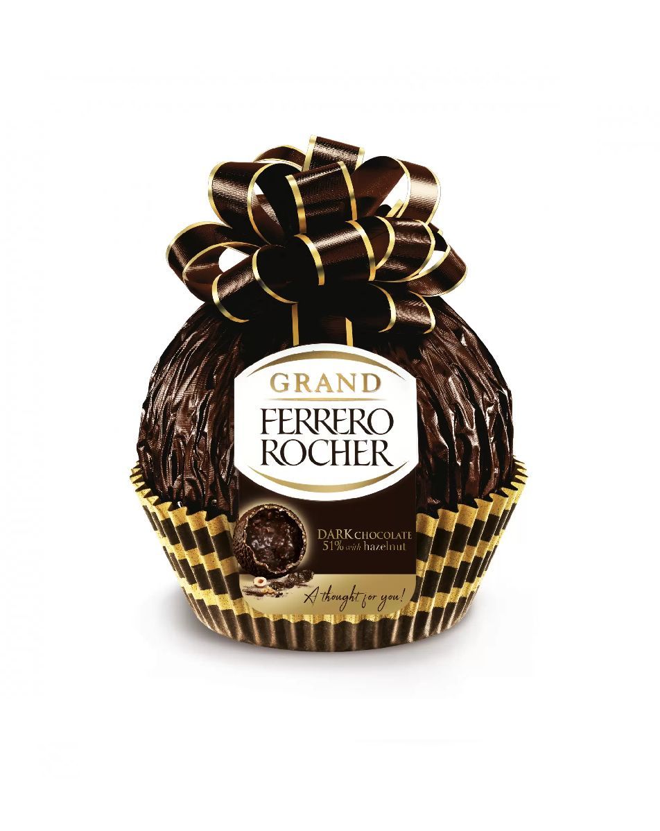 Шоколад Ferrero Rocher Темный Grand Dark с дроблеными лесными орехами 125 г, Италия