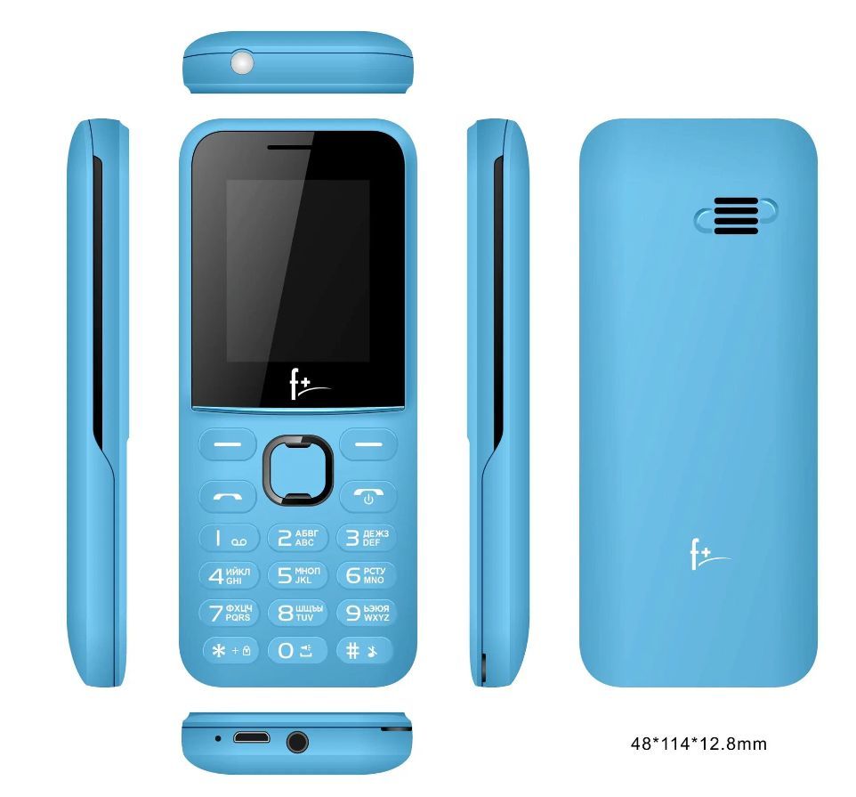 Мобильный телефон F+ F170L Light Blue, светло-синий