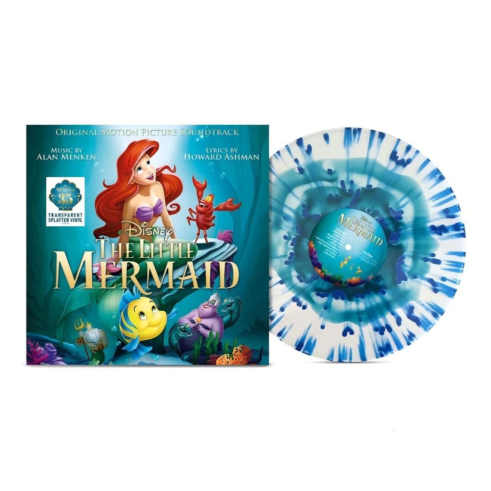 Виниловая пластинка The Little Mermaid OST, LP, Album, Reissue, 35th Anniversary Edition, Transparent Splatter