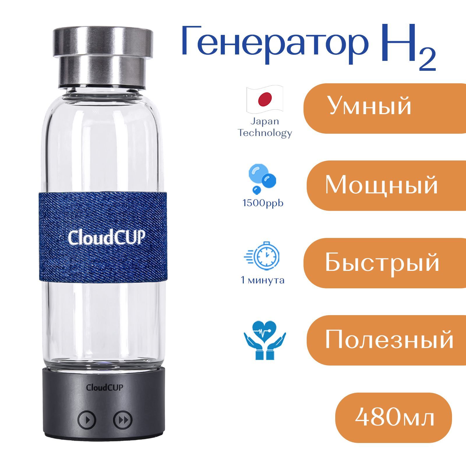 HydroMaxCloudCUPПортативныйгенераторводороднойводы