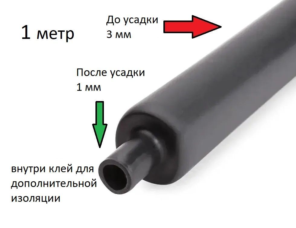 Термоусадкасклеевымслоем3/11шт