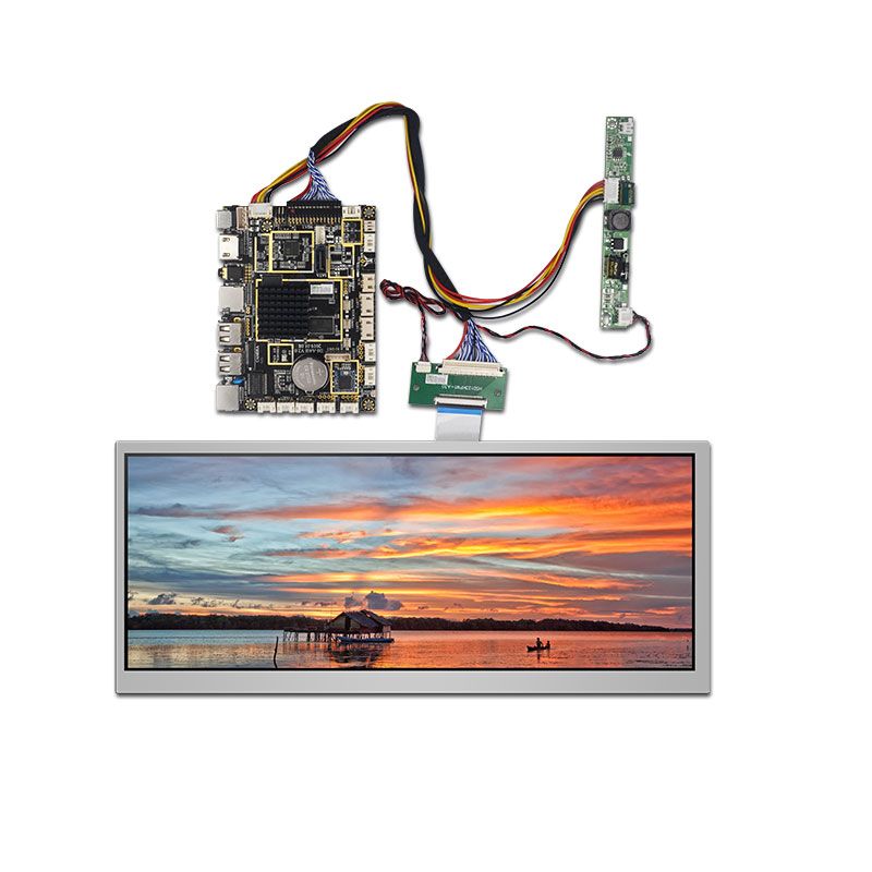 WisecocoМонитор12,3дюйма1920x720IPSLCDдисплейUSBAndroidDriverboard1000нитяркостьдисплея,белый