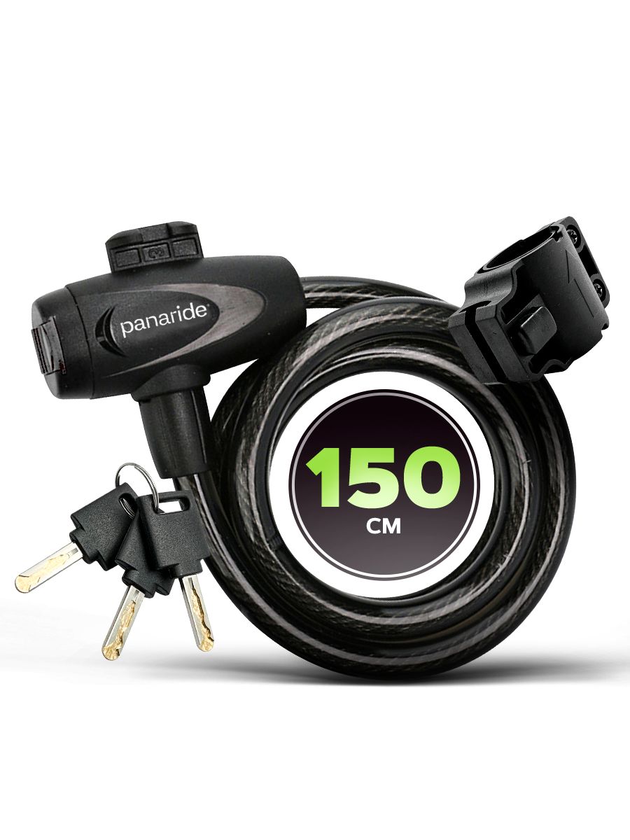 Замокдлявелосипедапротивоугонныйтросовыйсключомикреплениемкраме