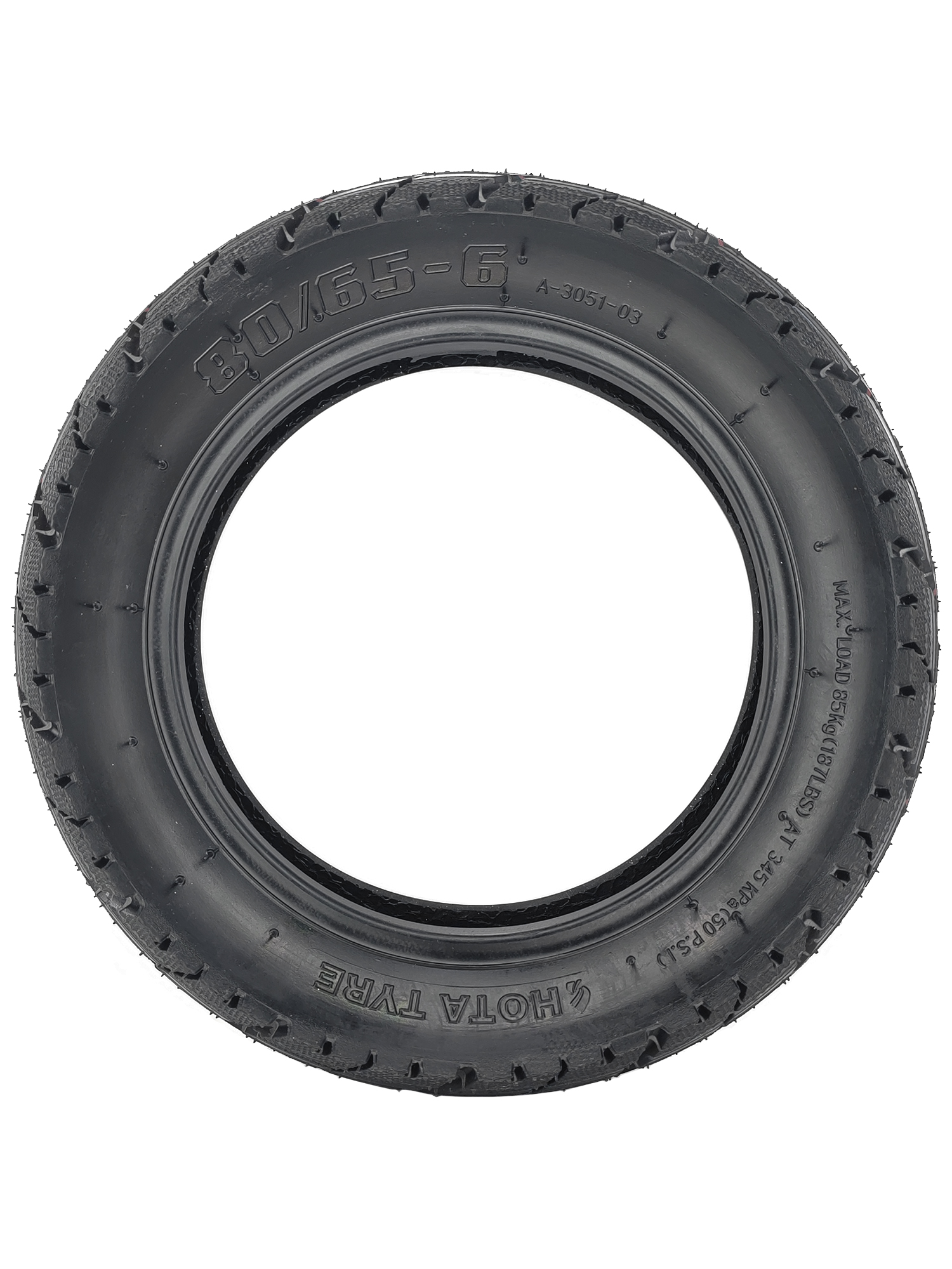 HOTA A-3051, 80/65-6, покрышка для электросамоката Kugoo G1, M4, M4 Pro — ЗИП для роликов, самокатов, скейтбордов — фото 2
