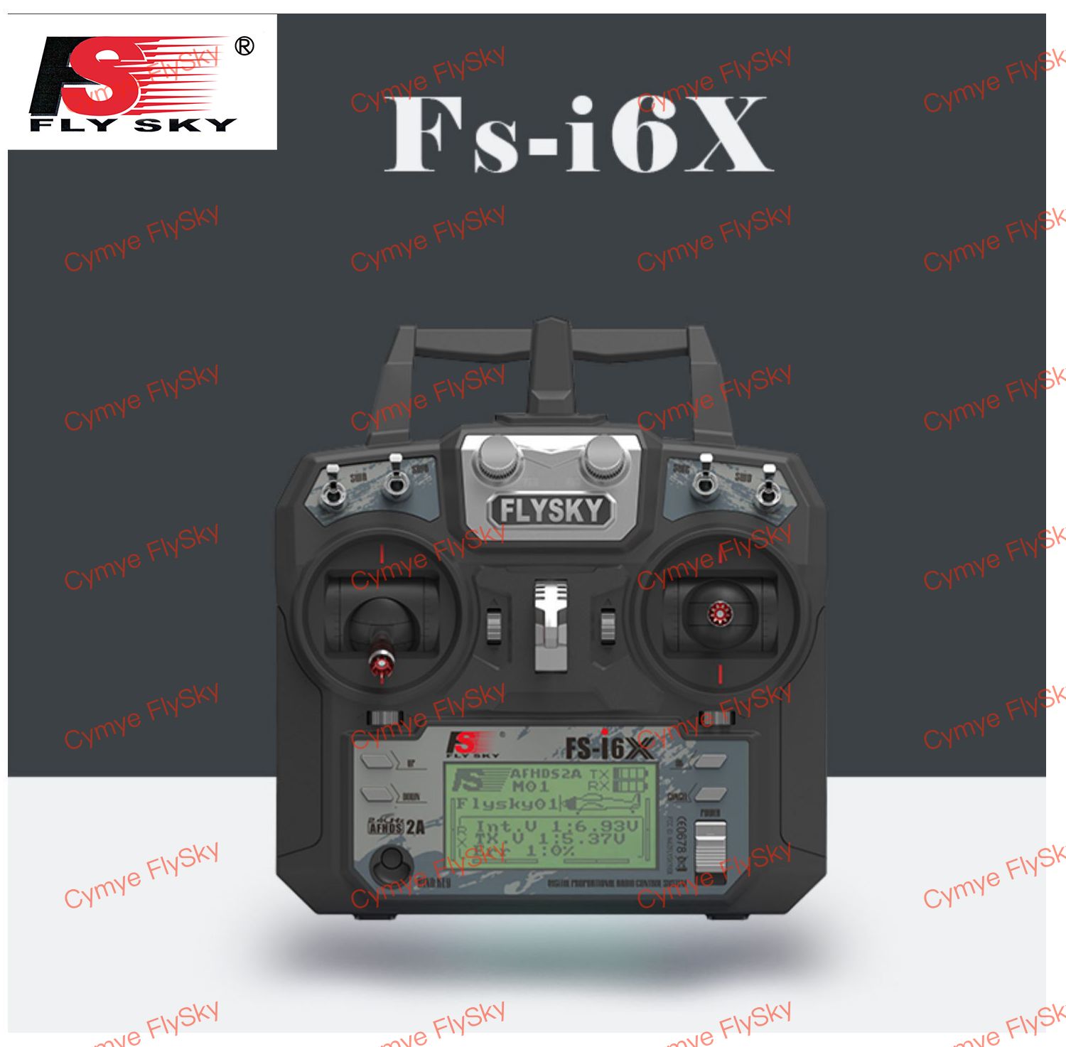 FlyskyOriginalЛицензияRCFS-i6x-IA6B2,4ГГцс6-канальнымприемникомFS-IA6B