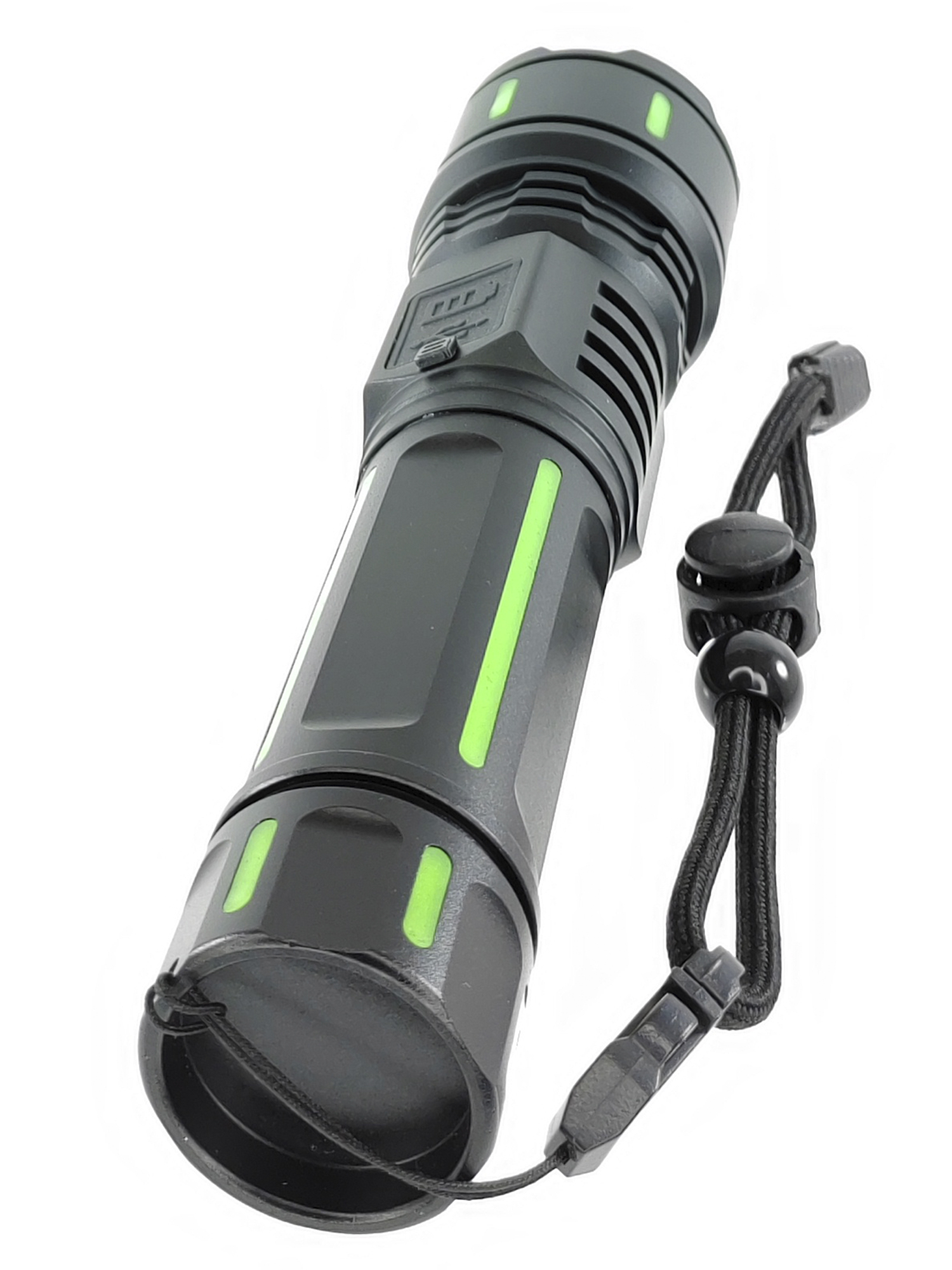 Фонарь аккумуляторный ручной, телескопический зум, 3 режима, зарядка USB-C, пауэрбанк USB-A — noname — Фонари и аксессуары — фото 6