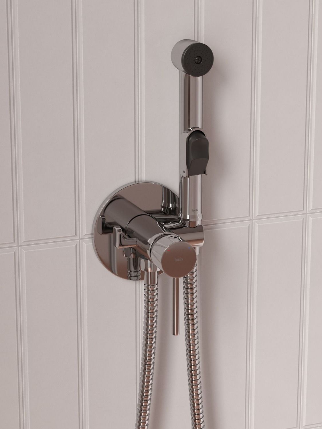 Фото товара на маркетплейсе ozon Гигиенический душ со смесителем, глянцевый хром, IDDIS, Axes, 003SBR0i08