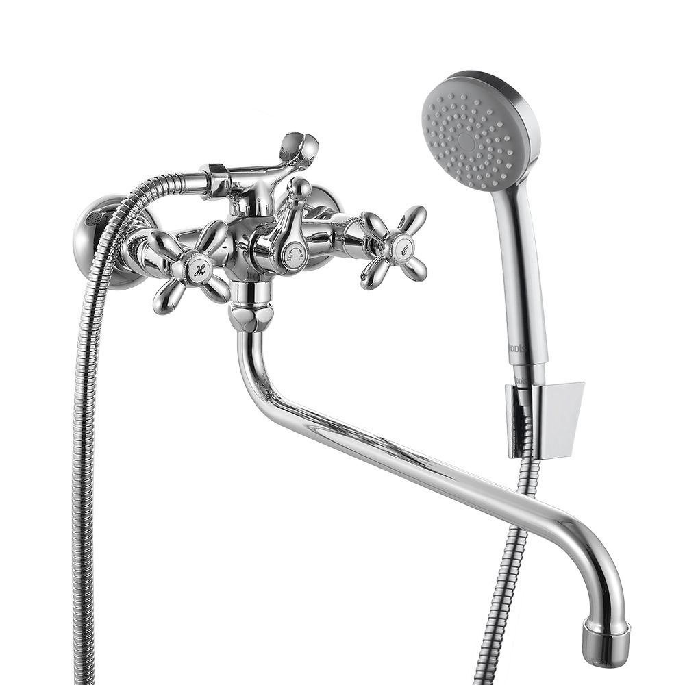 Фото товара на маркетплейсе ozon Смеситель для ванны с душем, с длинным изливом, Jeals, IDDIS, JE2SBL0i10