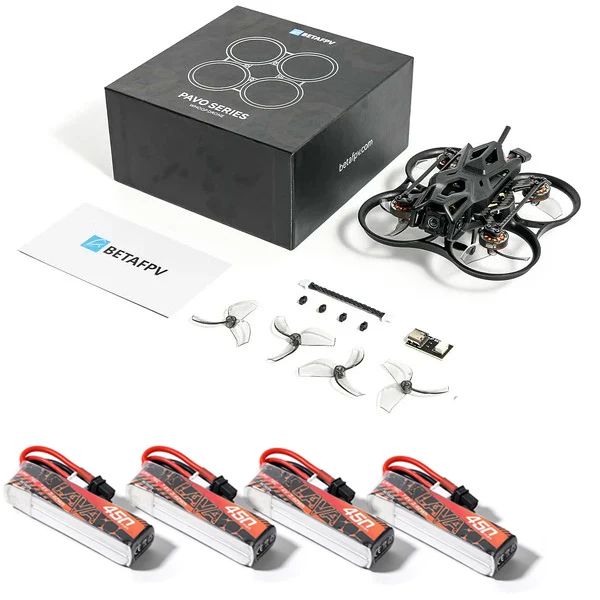 BetaFPV Pavo Femto 75mm HD DJI O4 Air Unit 2S PNP 4x batteries BetaFPV Pavo Femto 75mm HD DJI O4 Air Unit 2S PNP 4x batteries