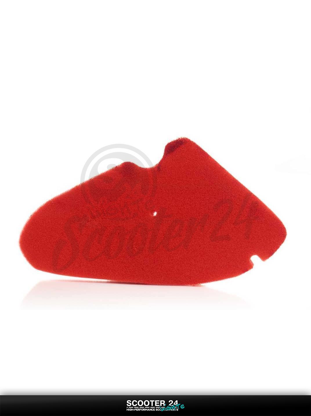 Фильтр воздушный на скутер Suzuki LETS 2 NEW / Сузуки Летс 2 Нью поролон, с пропиткой, красный