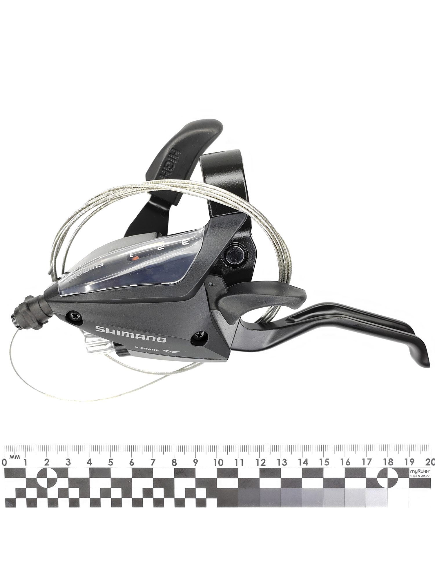 Shimano Шифтер ручка тормоза ST-EF500, серия Acera, 3 скорости, под левую руку, трос 180 см, OEM — Товары для велоспорта — фото 8