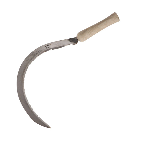 Серп "Травник", 14" (35.6 см), толщина лезвия 2 мм, рукоять дерево ...