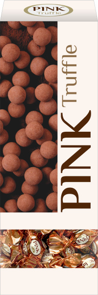 Конфеты сладкие глизарованные PINK Truffle с комбинированной кремовой ...