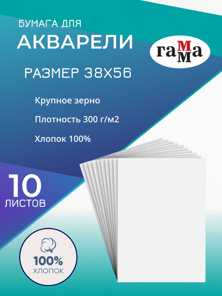 Бумага для рисования, 5 лист., шт, 300 г/м2 - купить с доставкой по ...