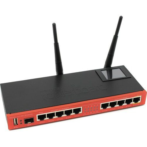Роутер MIKROTIK WiFi RB2011UiAS-2HnD-IN, черный, красный купить по ...