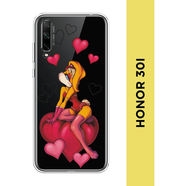 Силиконовый чехол на Honor 30i / Хонор 30i "Лола на сердце - 8 марта ...
