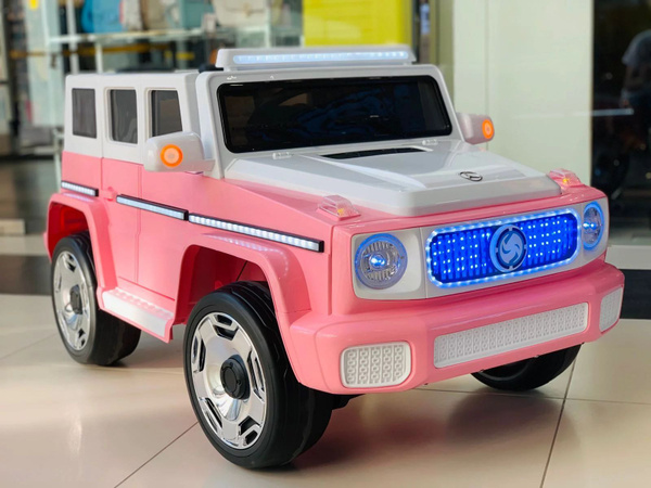 Электромобиль детский Mercedes Gelandewagen SMT-777 розовый - купить с ...