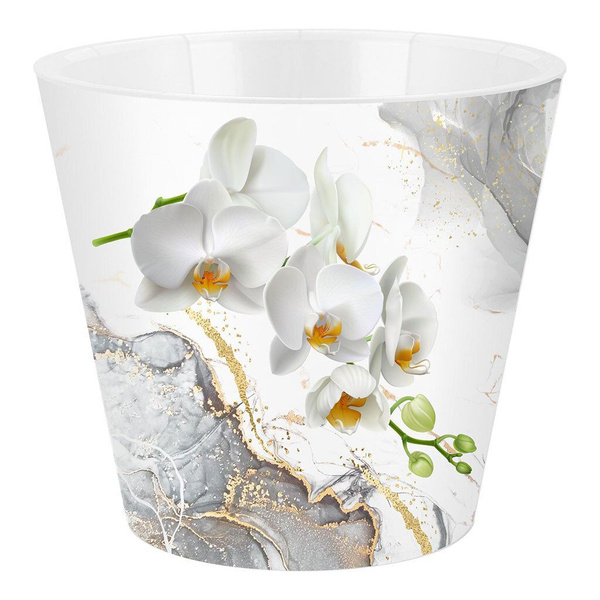 Горшок для цветов London Orchid Deco D160мм/1,6л белая орхидея - купить ...