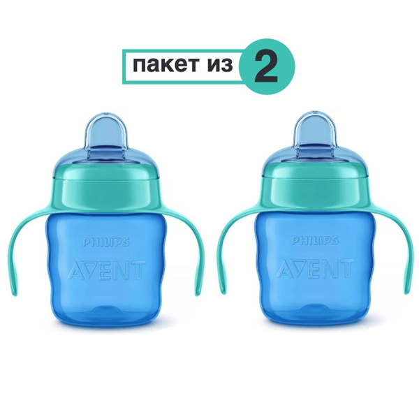 Чашка-поильник Philips Avent Comfort, +6 Луна, Синий, 200 мл, SCF551/05 ...