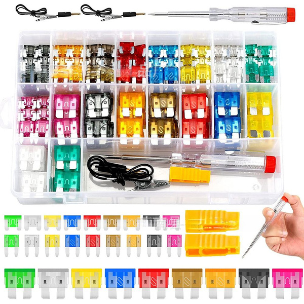 Набор предохранителей автомобильных (мини и стандарт) 306 шт в коробке ...