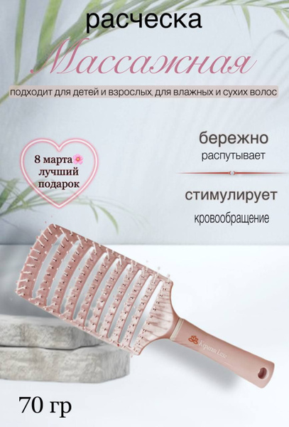 Расческа для волос массажная, продуваемая для сушки и укладки - купить ...
