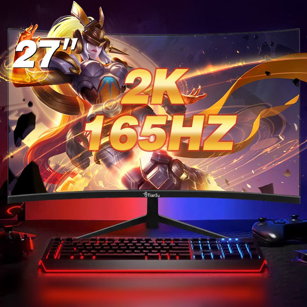 27" Монитор мониторы для компьютера изогнутый игровой 27 дюйма 2к 165 ...