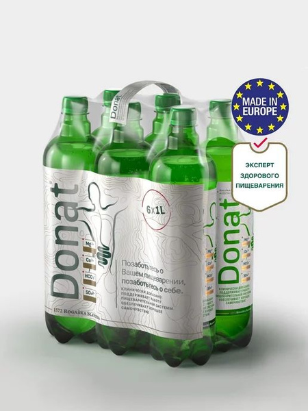 Donat Вода Минеральная 1000мл. 6шт - купить с доставкой по выгодным ...