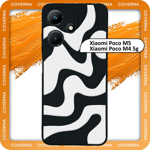 Чехол силиконовый с узором волна на Xiaomi POCO M5, M4 5G, для Поко М5 ...