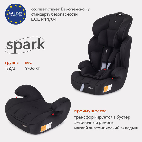Автокресло детское Rant basic Spark арт. ZY10, группа 1/2/3 от 9 мес ...