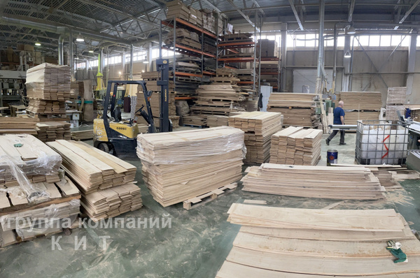 Пиленный шпон (ламель) ДУБ РУСТИК 3х170х600 мм (х4 шт) для творчества ...