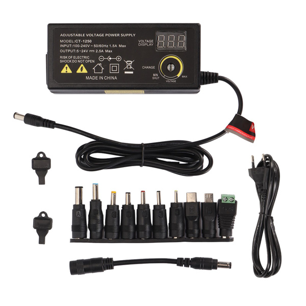 Универсальный блок питания 60W с регулируемым напряжением DC 5V-24V ...