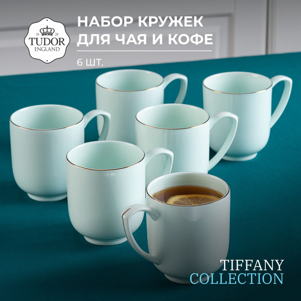 Характеристики Набор кружек 400 мл чайный, кофейный набор из фарфора на ...