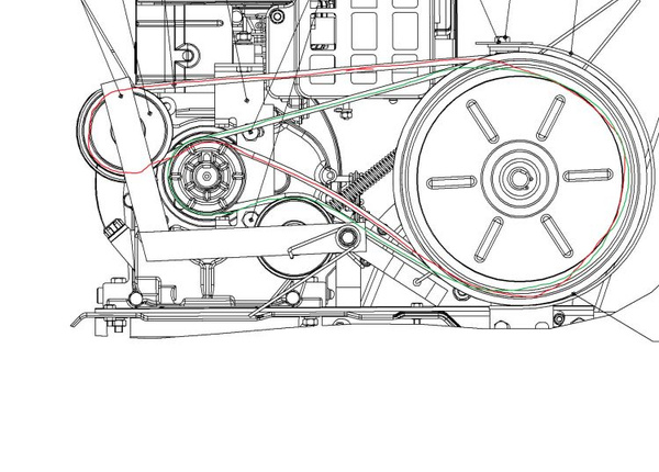 Silex 500r культиватор схема расположения ремней