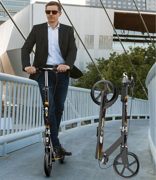 Самокат Городской Скутер, городской, крутой, ножной тормоз, ручной ...