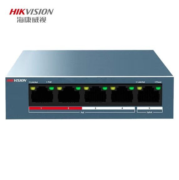 Коммутатор Hikvision 0105P-E/M - купить по выгодной цене в интернет ...