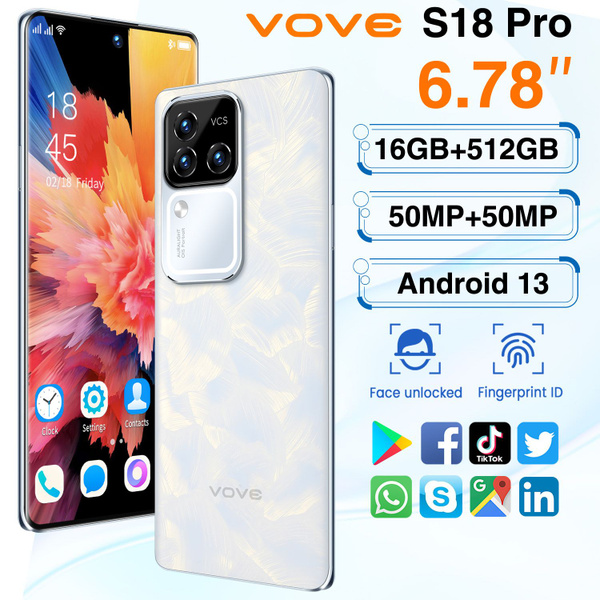 Смартфон мобильный телефон, игровой телефон s18pro ultra slim ultra hd ...