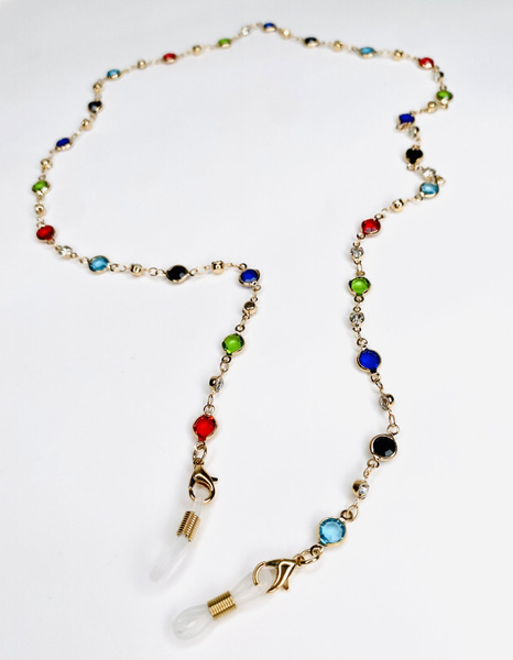 Металлическая цепь цепочка для очков, золотая цепочка для очков с ...