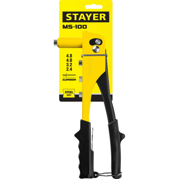 Заклепочник Stayer MS-100 240мм, для клепок 2,4 - 4,8 мм - купить с ...