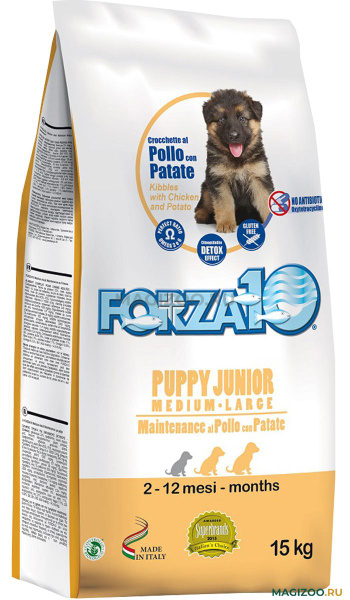 Форза 10 Dog Puppy Junior M/L Корм для Щенков сред./крупных пород ...