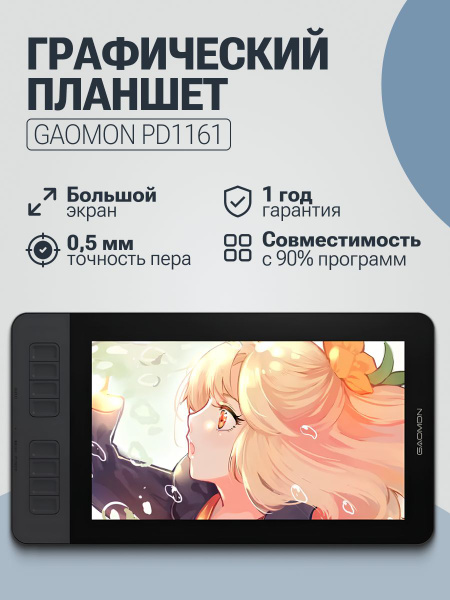 Графический планшет GAOMON, черный купить по низкой цене с доставкой в ...
