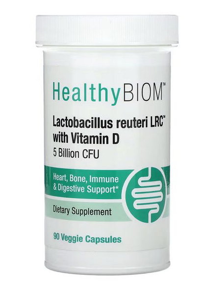 HealthyBiom, лактобактерии реутери (Lactobacillus reuteri) LRC с ...