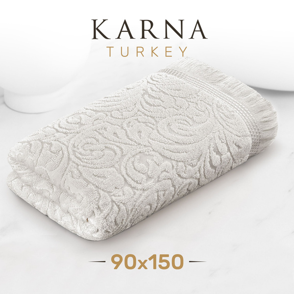 Полотенце для ванной Karna Esra Хлопок 90x150 см, 1 шт - купить по ...
