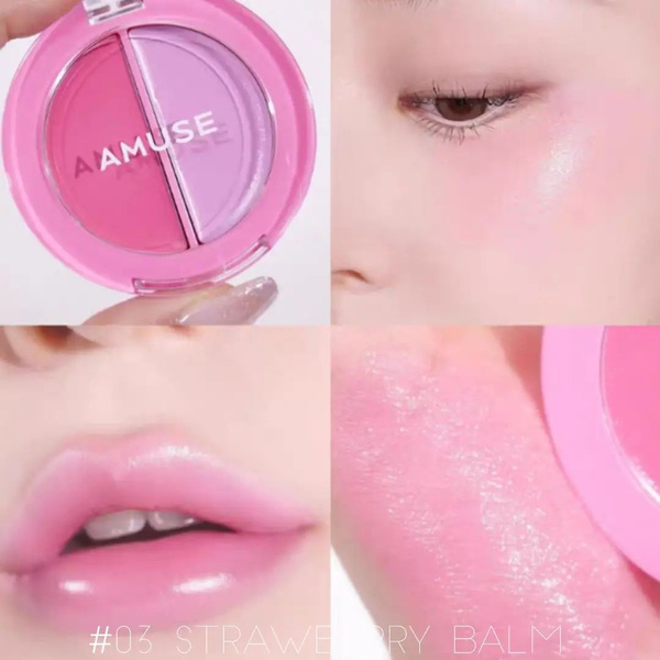 Корея amuse Многоцелевые румяна для рта и щек Fresh Juice тон #03 ...