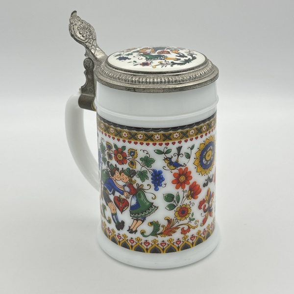 Кружка пивная с крышкой, Германия, BMF Bierseidel, 1970-1990 гг. купить ...