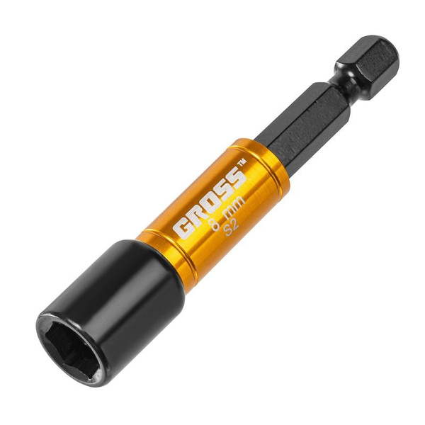 Бита Gross с торцевой головкой Nut-Driver 8мм магнит S2 (11617), 1 1/4 ...