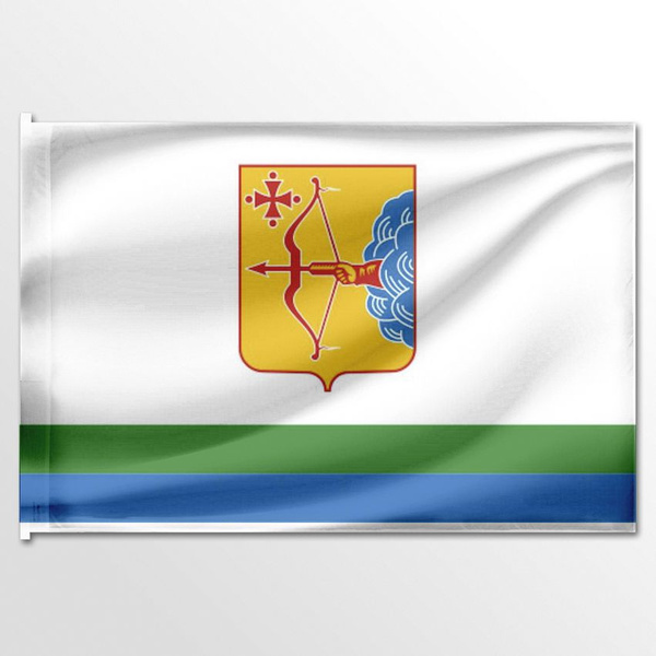 Kirov Oblast Region of Russia Flag Waving with Sky on Background Realistic 3d Il